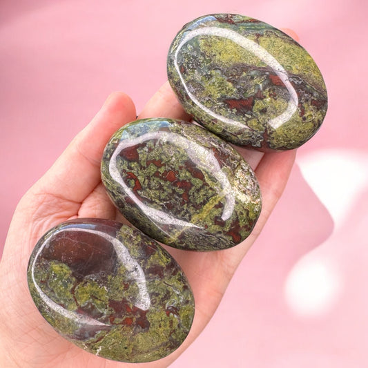 African Bloodstone Palmstones | Intuitively Chosen