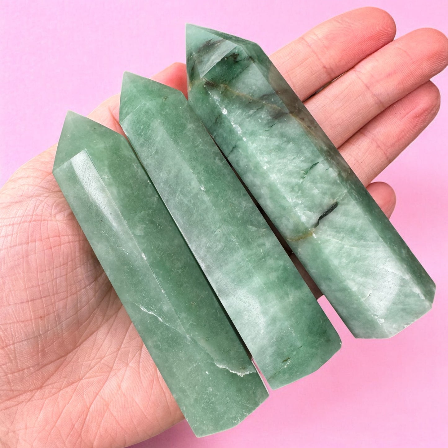 Green Aventurine Points | Intuitively Chosen