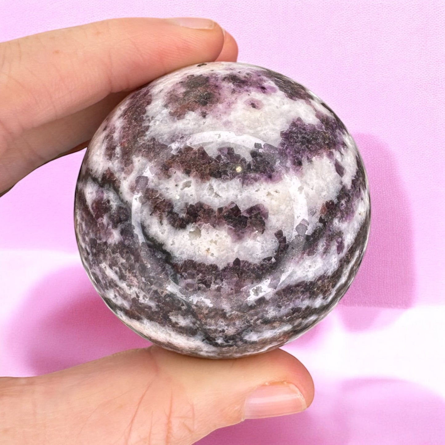 Purple Zebra Stone Sphere (K)