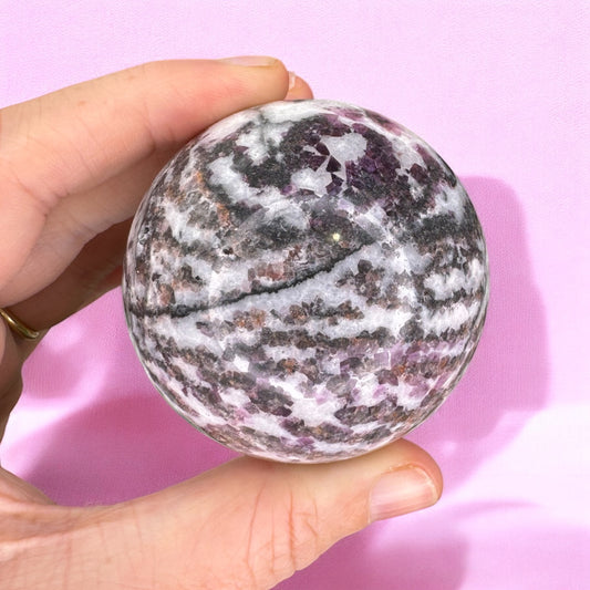 Purple Zebra Stone Sphere (E)