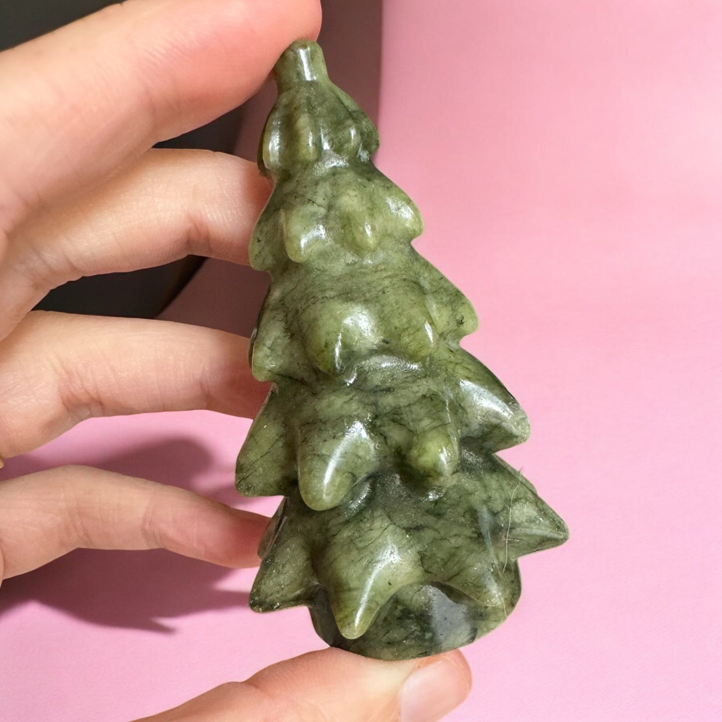 Green Jasper Christmas Tree | Intuitively Chosen