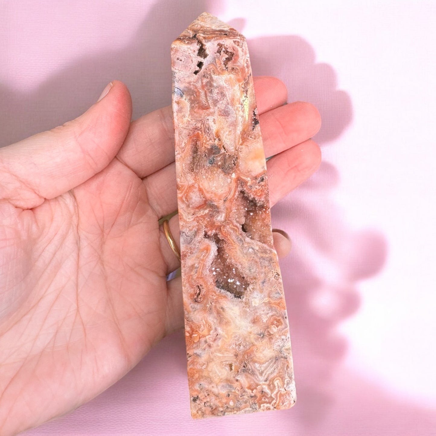 Crazy Lace Agate Tower