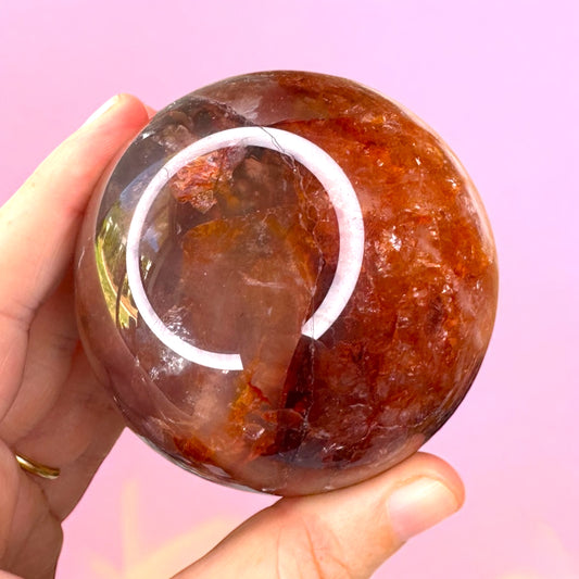 Fire Quartz Sphere (c)