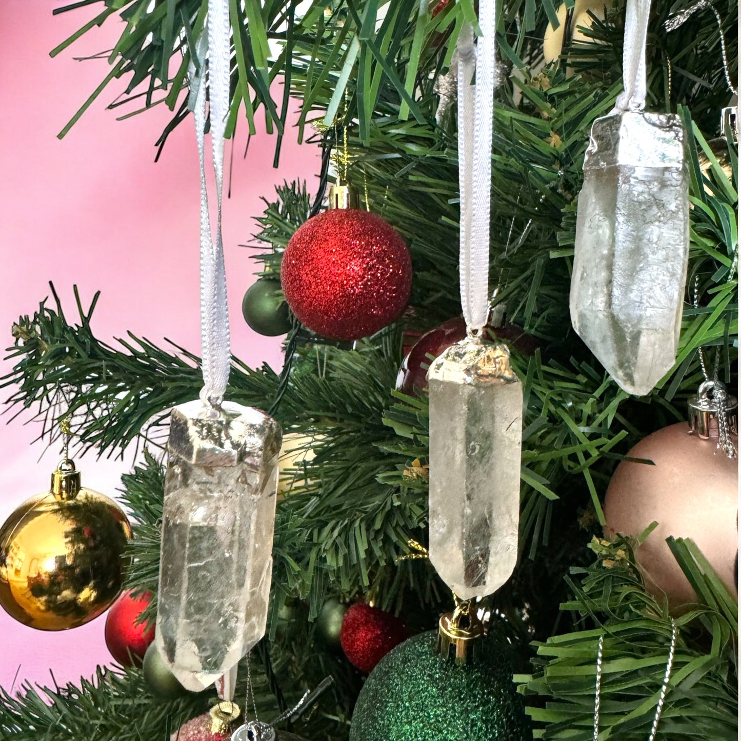 Clear Quartz Christmas Ornament | Intuitively Chosen