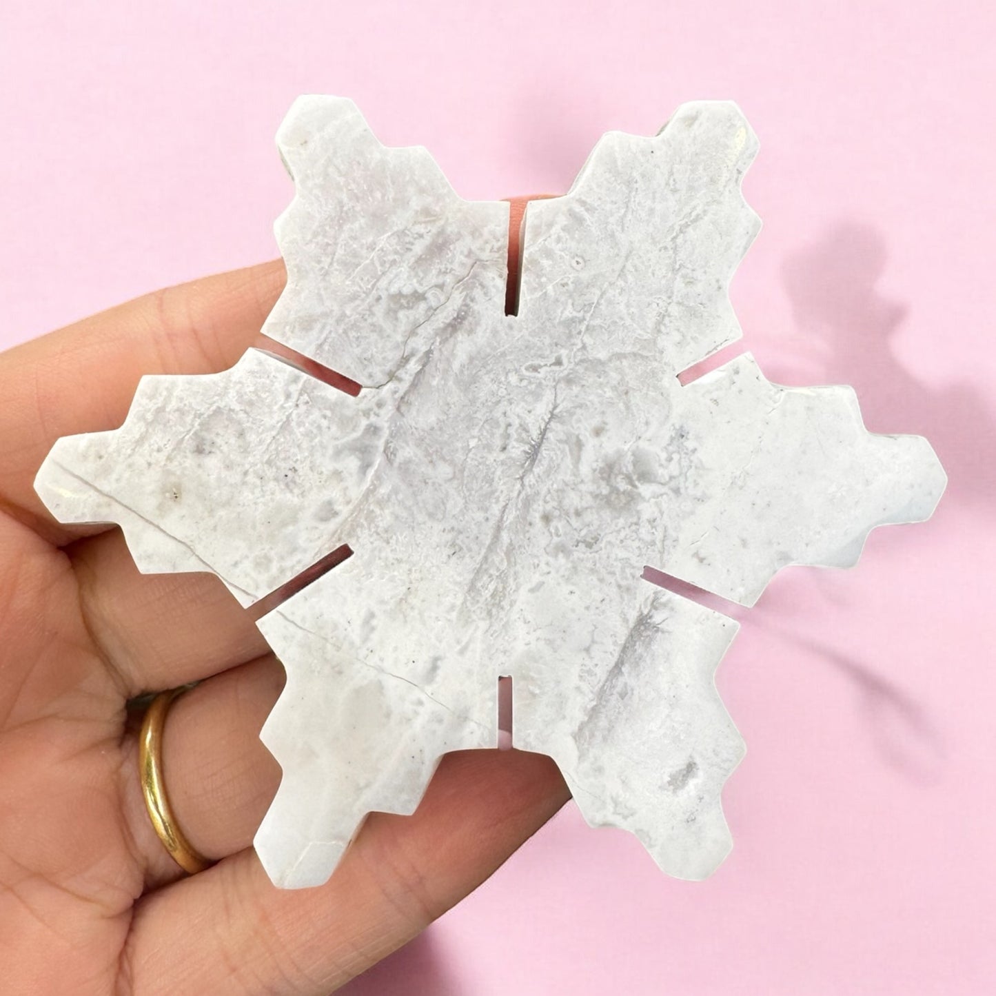 Snow Agate Snowflake