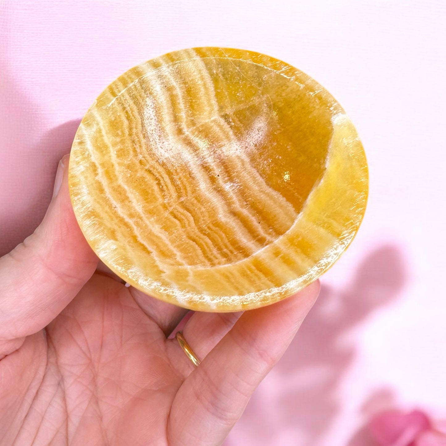 Orange Calcite Trinket Dish