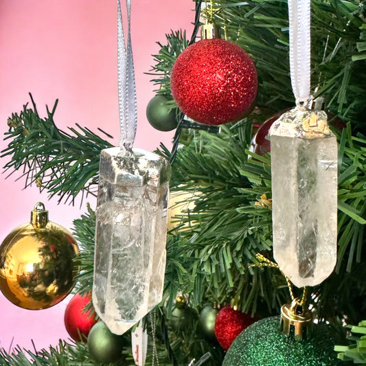 Clear Quartz Christmas Ornament | Intuitively Chosen