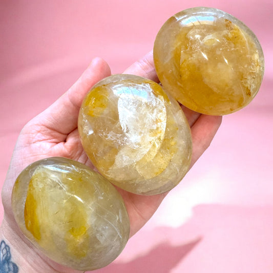 Golden Healer Palmstones | Intuitively Chosen