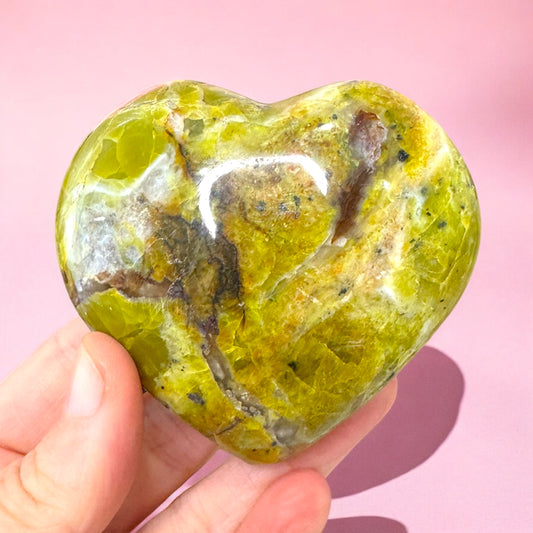 Green Opal Heart