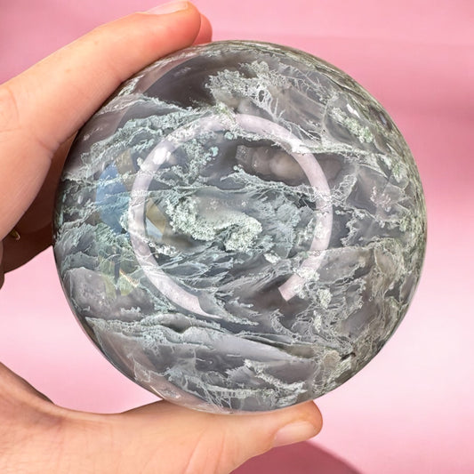 Moss Agate Sphere (7cm)