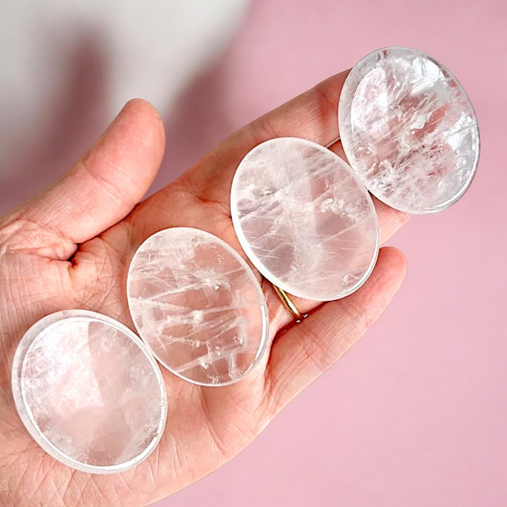 Clear Quartz Worry Stones