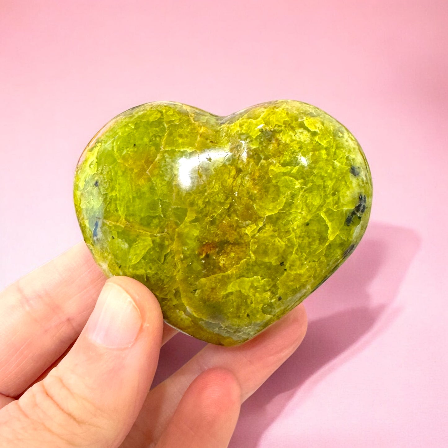 Green Opal Heart