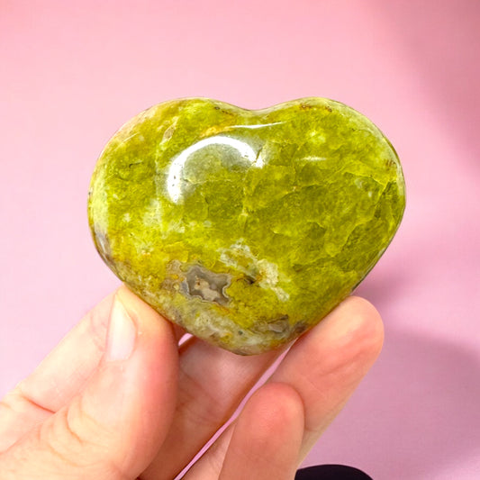 Green Opal Heart