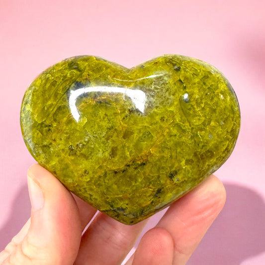 Green Opal Heart (b)