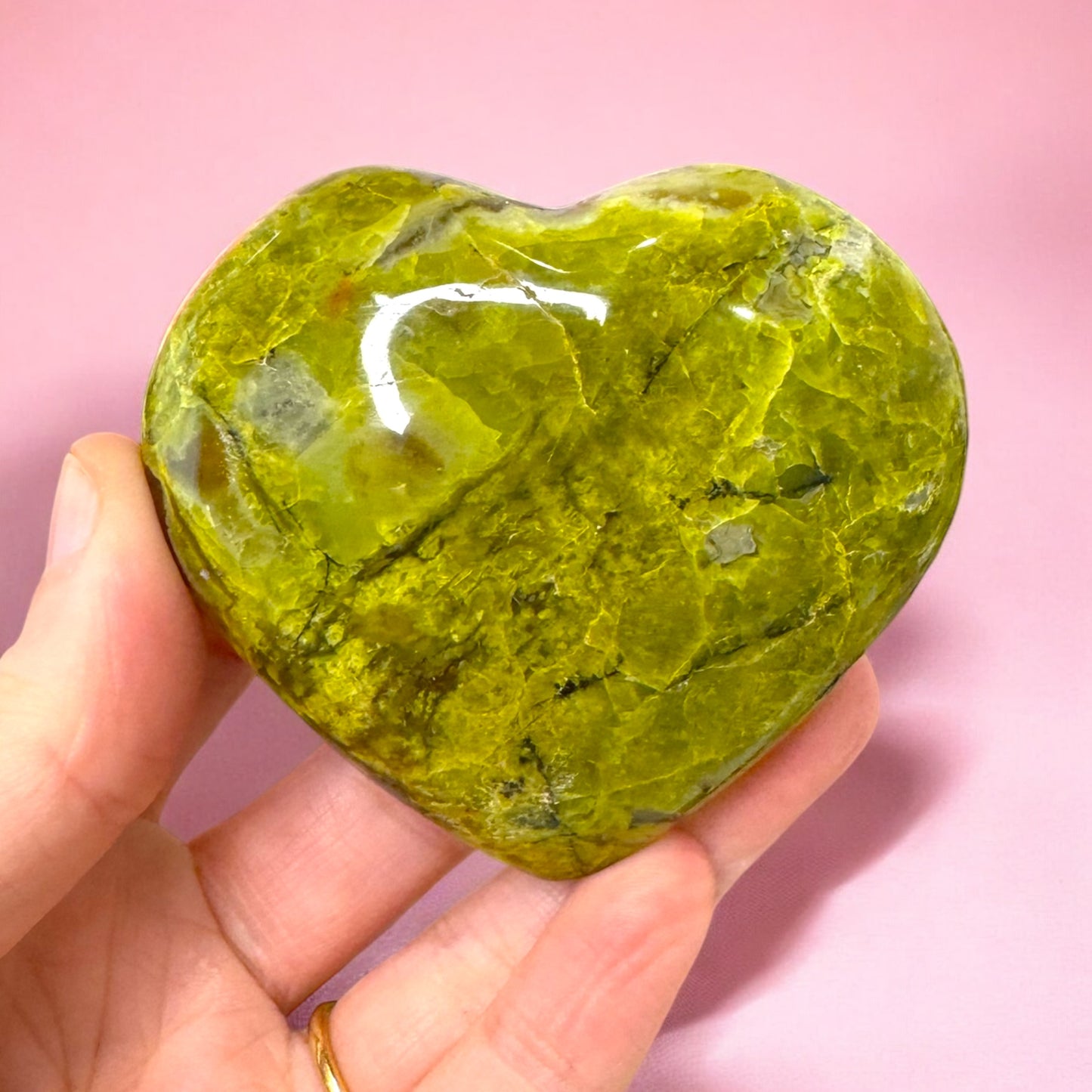 Green Opal Heart