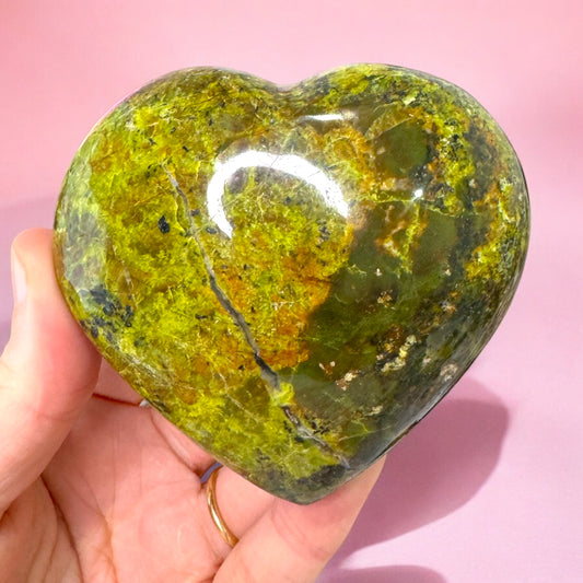 Green Opal Heart