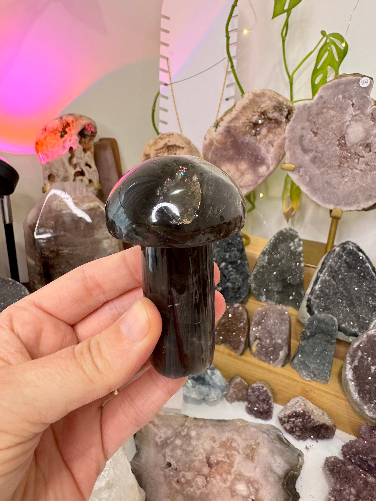 Smokey Quartz Mushroom (a)