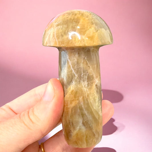 Peach Moonstone Mushroom (b)