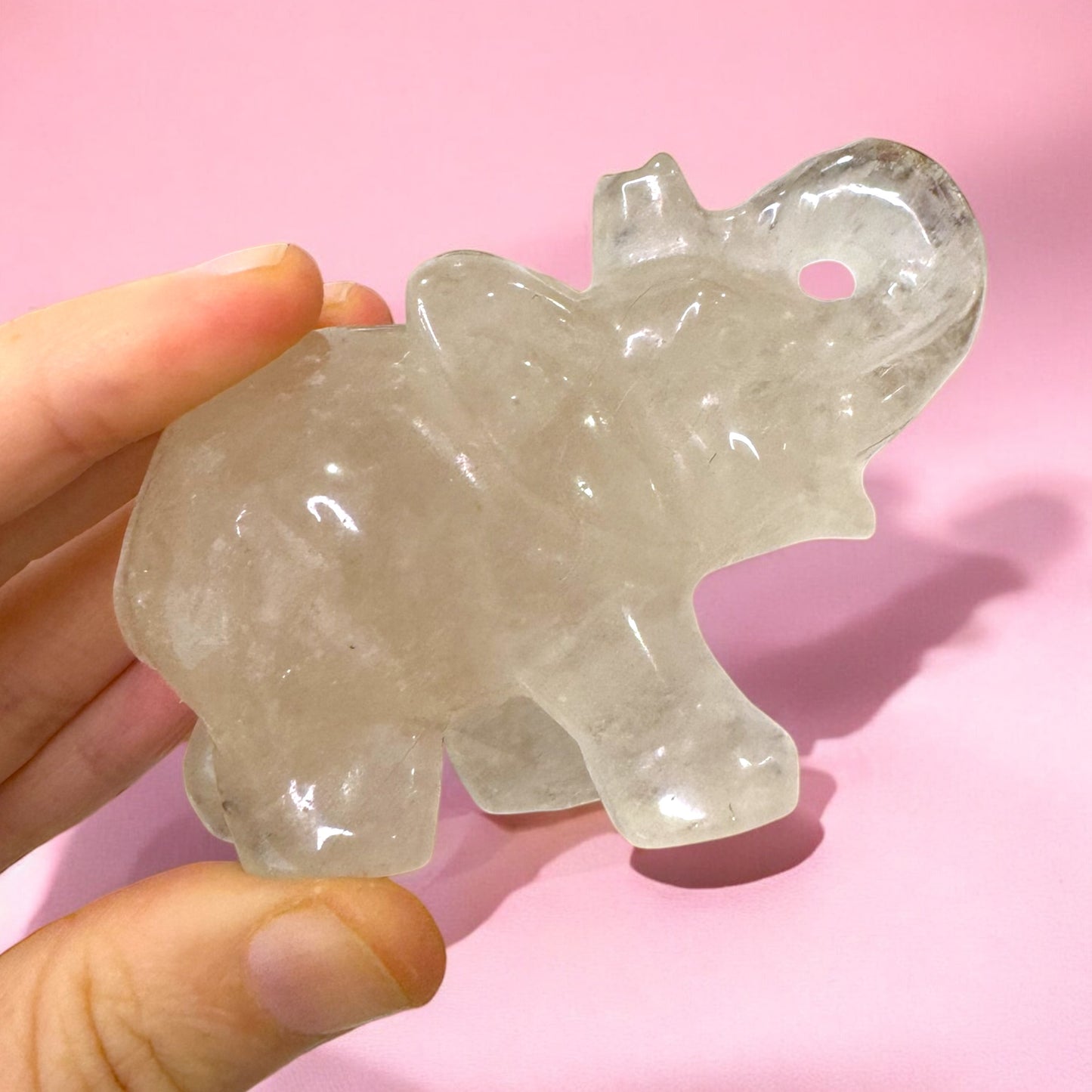 Clear Quartz Elephant