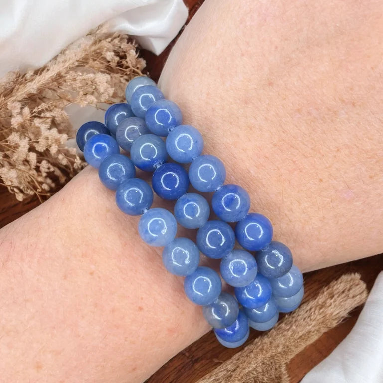 Blue Aventurine 8mm Bead Bracelets