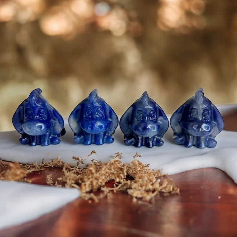 Blue Aventurine Eeyore Carvings | Intuitively Chosen