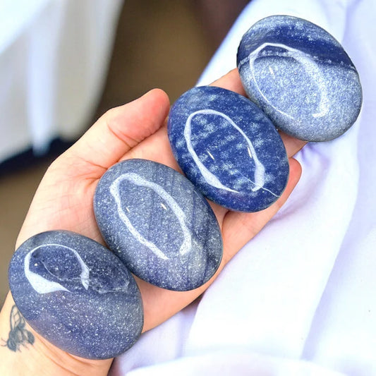 Blue Aventurine Palmstones | Intuitively Chosen