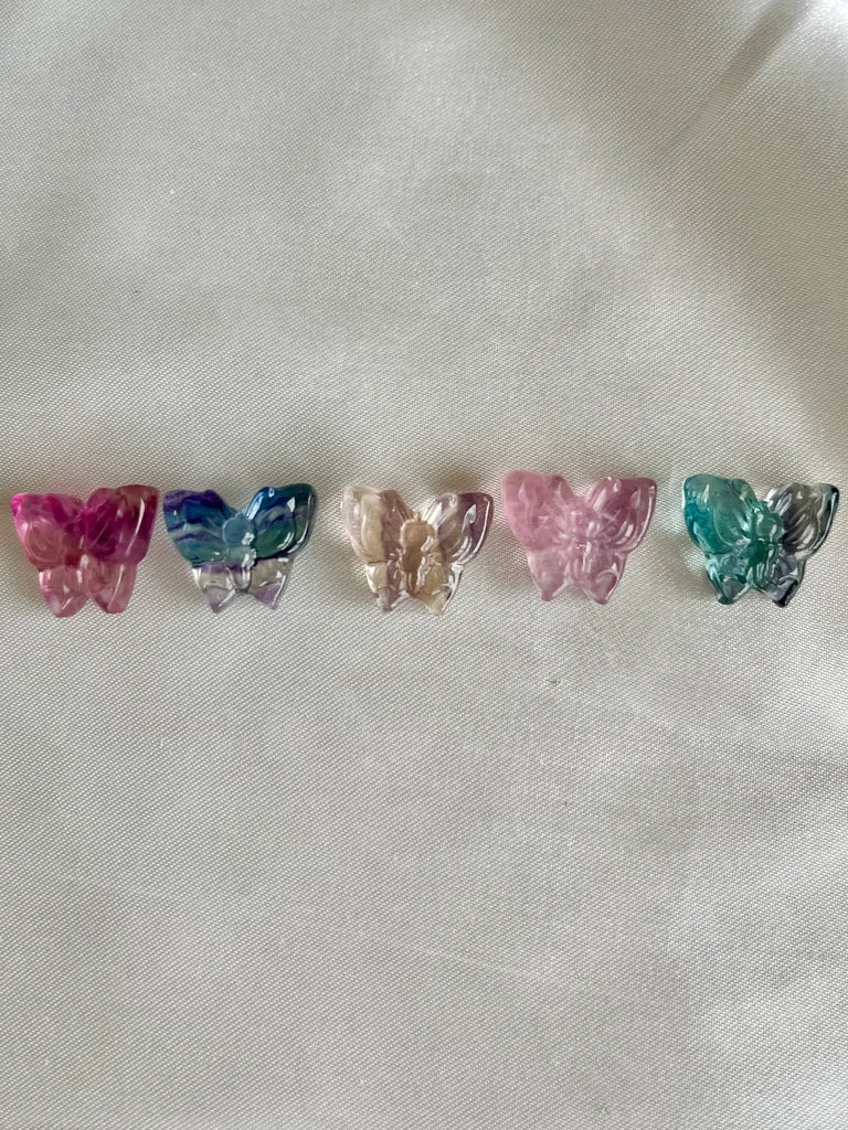 Mini Fluorite Butterfly Carvings | Intuitively Chosen