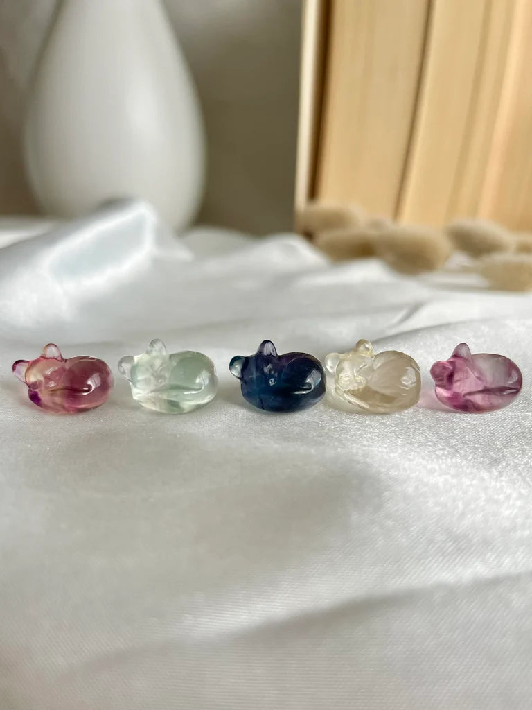 Mini Fluorite Sleeping Cat Carvings | Intuitively Chosen (Copy)