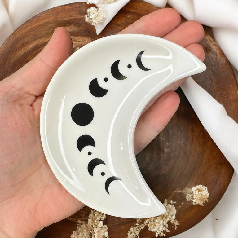 Ceramic Moon Trinket Dish