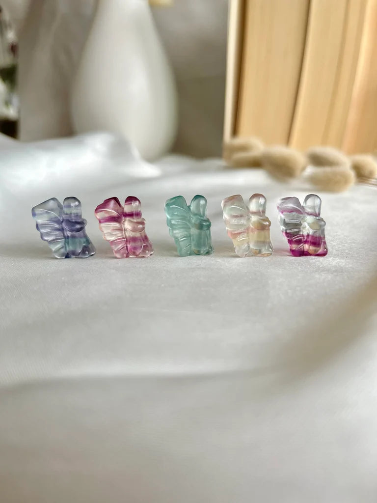 Mini Fluorite Fairy Carvings | Intuitively Chosen