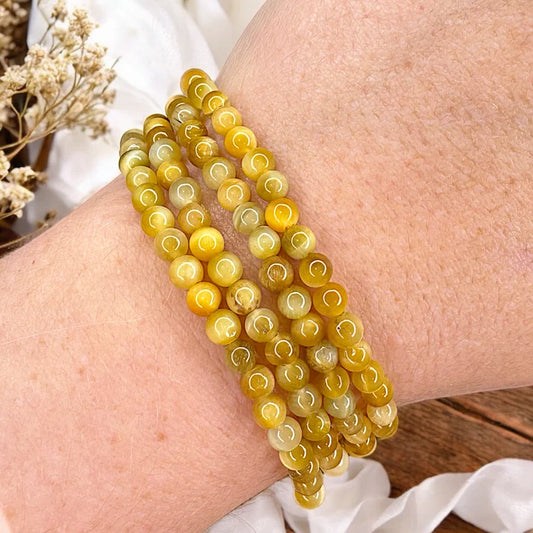 Golden Tigers Eye 4mm Bead Bracelet