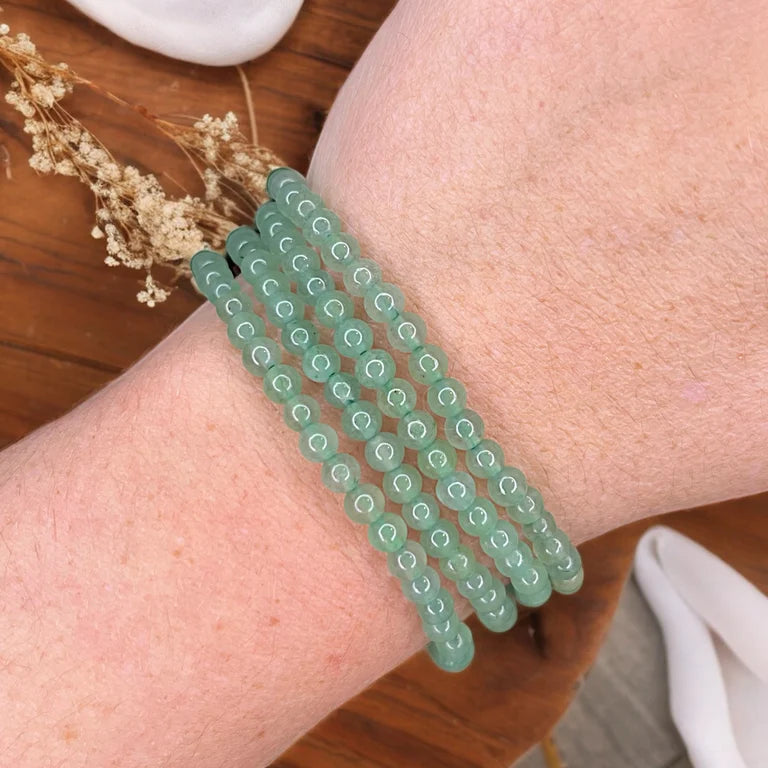 Green Aventurine 4mm Bead Bracelets