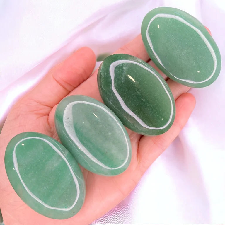 Green Aventurine Palmstone | Intuively Chosen