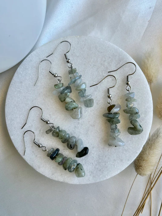 Labradorite Chip Earrings