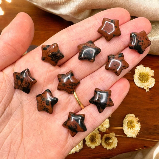 Mahogany Obsidian Mini Stars | Intuitively Chosen