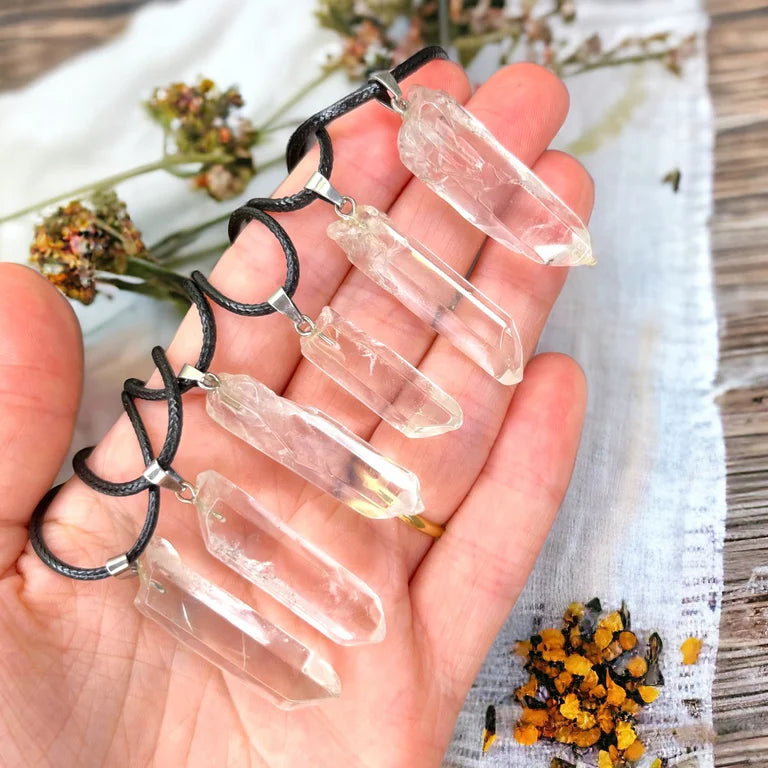 Natural Clear Quartz Point Necklaces | Inturively Chosen