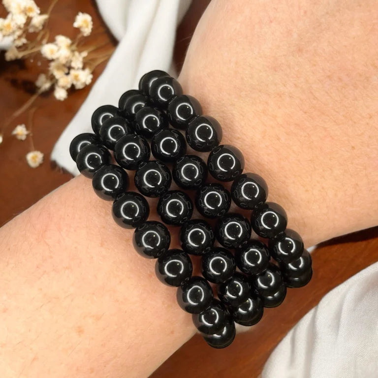 Obsidian 8mm Bead Bracelets