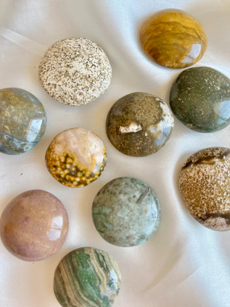 Ocean Jasper Flat Tumbles