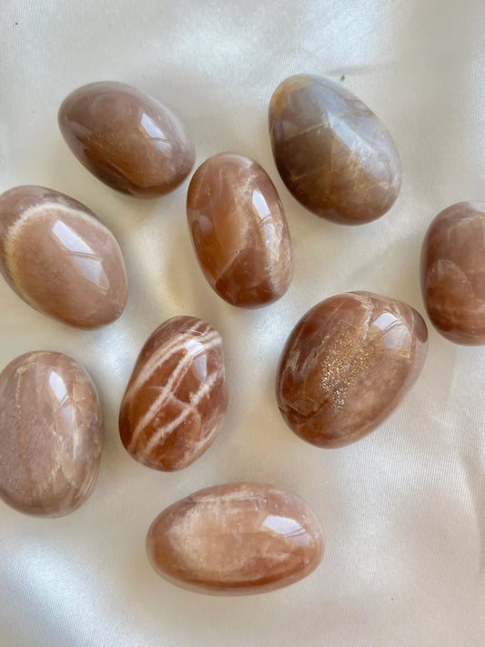 Peach Moonstone/Sunstone Tumbles