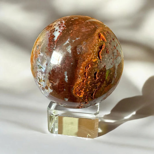 Red Ocean Jasper Sphere E