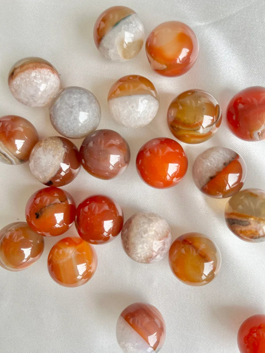 Red Agate Mini Spheres | Intuitively Chosen