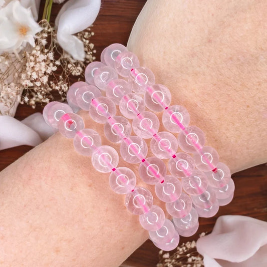 Rose Quartz 8mm Bead Bracelets