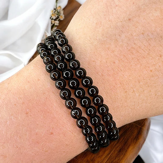 Smokey Quartz 4mm Bead Bracelets