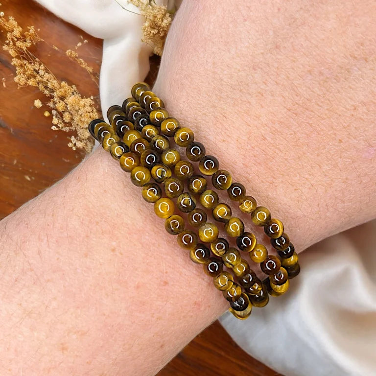 Tiger Eye 4mm Bead Bracelets