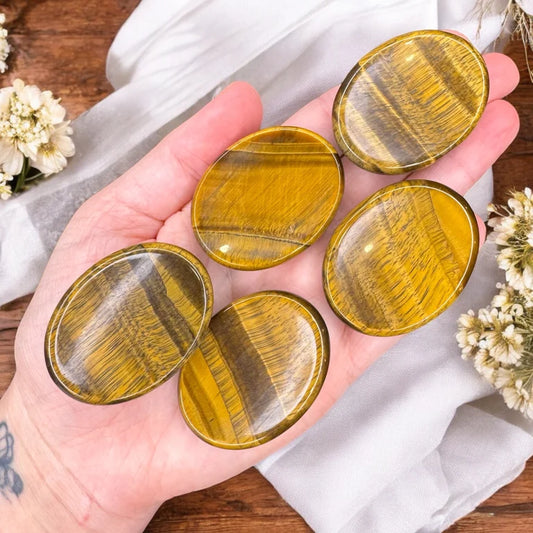 Tigers Eye Worry Stones